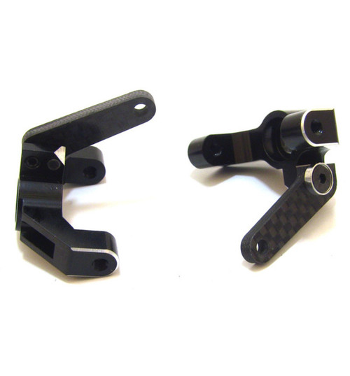 Losi TLR 22 2wd Buggy 22T 22SCT Aluminum Graphite Steering Blocks LTT21G01