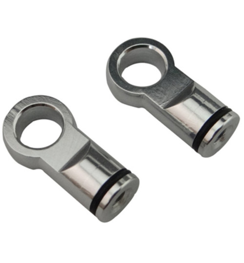 Hot Racing Silver Aluminum Shock Ends (2) RVO15408