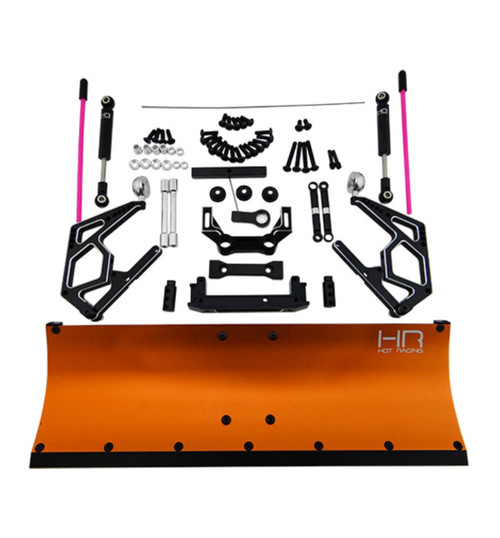 Hot Racing Axial SCX10 SCX10 II 2 Orange Aluminum Snow Plow Blade SCX1213P03