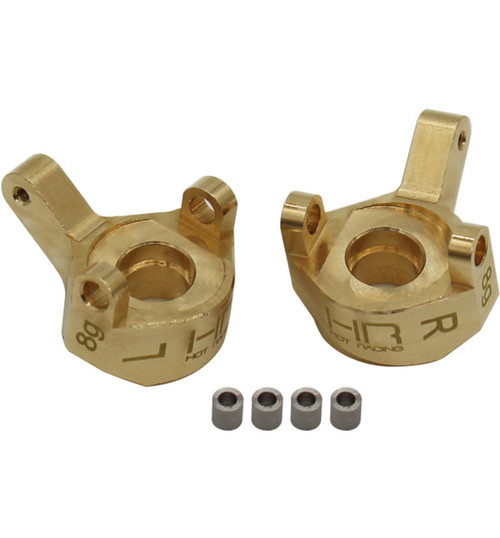 Hot Racing Axial SCX24 Heavy Duty Brass Front Steering Knuckles SXTF21H