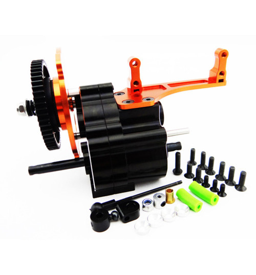 Hot Racing 2 Speed Gear Box with Steel Gear Long Shaft Output WRA38TP03