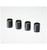 Hot Racing Aluminum Standoff Post Link 6x8mm w/ M3 Threads (Black)(4) RCL60801