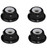 Hot Racing Aluminum 9mm Flanged M3 Lock Nut (4) LNF3B01