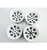 Hot Racing White Steel 1.9 Beadlock 6-Lug Wagon Wheels 12mm Hex (4) BLW19SS38