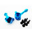 Hot Racing Blue Aluminum Steering Knuckles 4wd ECX ECF2106