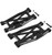 Hot Racing Black Aluminum Lower Front Arms- Super Rock Rey LSRR55M01