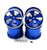 Hot Racing Blue Aluminum 5 Spoke Wheels (4) - Losi Mini LST MLT40506
