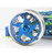 Hot Racing Blue Aluminum Spinners 24 Series SPW281506