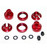 Hot Racing Red Aluminum Shock Upgrade Kit 1:16 GTR VXS15602