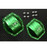 Hot Racing-Aluminum Ar60 Axle Diff Covers (Green) - Axial Yeti Wraith A-WRA12C05