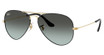Ray-Ban RB3025 AVIATOR LARGE METAL BLACK ON ARISTA/9271GK