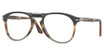 Persol® Eyeglasses PO9714VM BLACK STRIPED BROWN GREY/1135