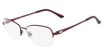 Marchon NYC Eyeglasses TRES JOLIE 173 (614) BURGUNDY/614