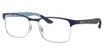 Ray-Ban Rx Eyeglasses RX8416 MATTE BLUE ON SILVER/3016