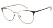 Armani Exchange Eyeglasses AX1034 MATTE ROSE GOLD AND BLAC/6106
