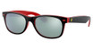 Ray-Ban Eyeglasses RB2132M NEW WAYFARER MATTE BLACK ON RED/F63830