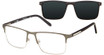 XXL Eyewear Eyeglasses Tyson Gun/Silver/GUN/SILVER