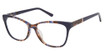 Nicole Miller Eyeglasses IBIZA BROWN / NAVY/C02