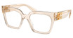 Miu Miu Eyeglasses MU 04UV SAND TRANSPARENT/11T1O1