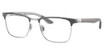Ray-Ban Rx Eyeglasses RX8421 GREY ON SILVER/3125