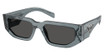 Prada Eyeglasses PR 09ZS TRANSPARENT OCEAN/17T08Z
