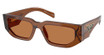 Prada Eyeglasses PR 09ZS DARK TRANSPARENT/20H90Q