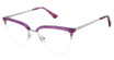 Nicole Miller Eyeglasses DIX BAY MAUVE/SILVER/C03