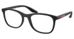 Prada Sport Eyeglasses PS 05PV BLACK RUBBER/DG01O1