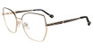 Yalea Eyeglasses VYA093 Silver/Black 0301