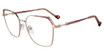 Yalea Eyeglasses VYA098 Silver/Pink 0E59