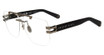 Philipp Plein Eyeglasses VPP087M Gunmetal Sandblasted 0584