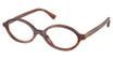 Miu Miu Eyeglasses MU 01XV STRIPED TOBACCO/26E1O1