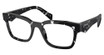 Prada Eyeglasses PR A10V HAVANA BLACK/TRANSPARENT/15O1O1