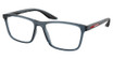 Prada Sport Eyeglasses PS 01QV TRANSPARENT AZURE/CZH1O1