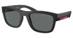 Prada Sport Eyeglasses PS 01ZS BLACK RUBBER/DG002G