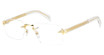 David Beckham Eyeglasses DB 7116 GD CRYSTAL/0LOJ