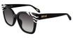 Just Cavalli Eyeglasses SJC044V Black w/White Temple 0981
