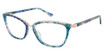 Nicole Miller Eyeglasses ST. MARKS BLUE GREEN/C03