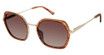 Nicole Miller Eyeglasses BARLOW BROWN GRAIN/C03