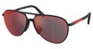 Prada Sport Eyeglasses PS 53ZS RUBBERED BLACK/DG008F