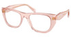 Prada Eyeglasses PR A18VF TRANSPARENT PEACH/19Q1O1