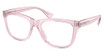 Ralph Eyeglasses RA7170U SHINY TRANSPARENT ROSE/6190