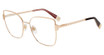 Furla Eyeglasses VFU769 Shiny Gold Copper 08MZ