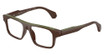 ALAIN MIKLI Eyeglasses A03532 POINTILLEE BROWN/GREEN/002