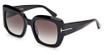 Tom Ford Eyeglasses FT1220 shiny black / gradient smoke/01B