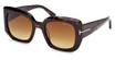 Tom Ford Eyeglasses FT1220 dark havana / gradient brown/52F