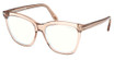 Tom Ford Eyeglasses FT6042-B shiny light brown/045