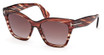 Tom Ford Eyeglasses FT1217 coloured havana / gradient bordeaux/55T