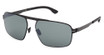 ic! berlin Eyeglasses IM0012 matte black / green polarized/02R
