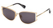 MaxMara Eyeglasses MM0141 shiny deep gold / smoke/30A